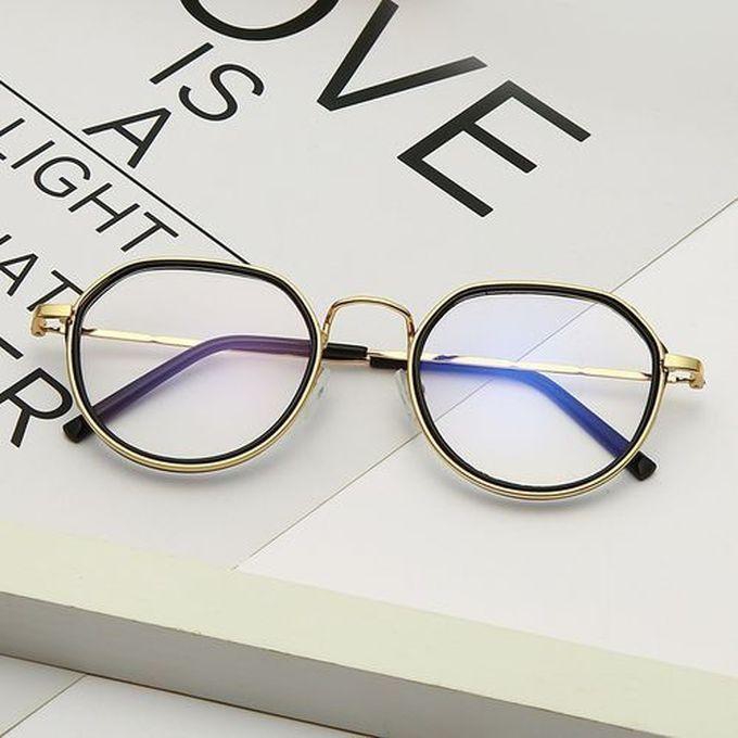 Anti Blue Ray Light Glasses For Screens Black-Gold Frame