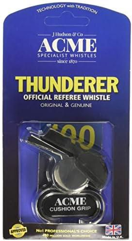 ACME Thunderer Finger Grip Metal Whistle Nickel-Plated (477/58.5) Large