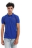 Air Walk Pique Printed Pattern Polo Shirt - Royal Blue