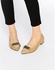 Ravel Chain Point Flat Shoes - Beige
