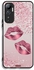 Infinix Hot 20 4G Protective Case Cover Glitter Lips