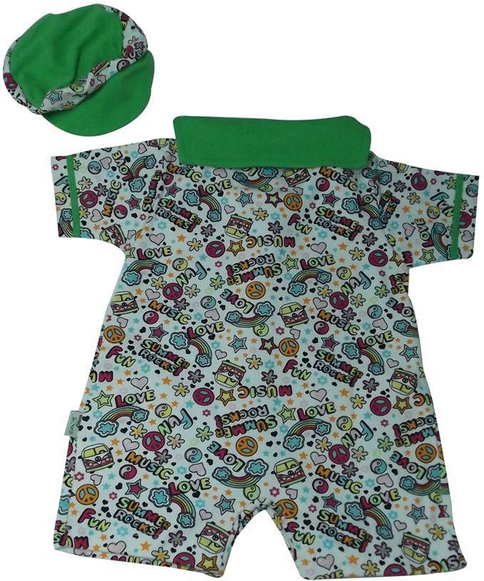 Babyshoora 527 Set of 2 Pieces Unisex Outfit - Green, 9 - 12 Months