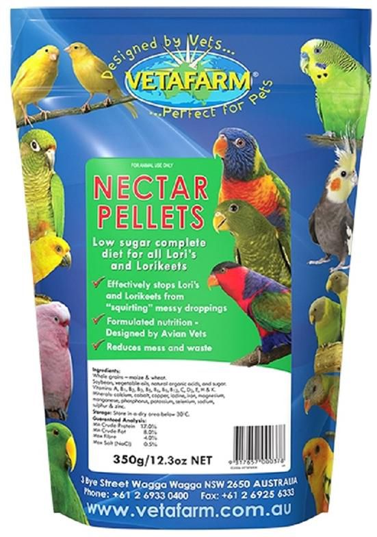 Vetafarm Nectar Pellets - 350g