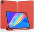 IPad Pro 11 Inch Case 2022(4th Gen)/2021(3rd Gen)/2020(2nd Gen) With Pencil Holder,Smart IPad Case [Support Touch ID And Auto Wake/Sleep] With Auto 2nd Gen Pencil Charging Red