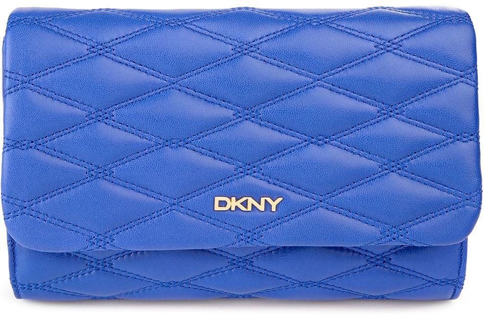 DKNY Crossbody Handbag for Women, Leather, R1614006 434 ELECTRIC Blue