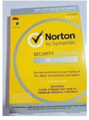 Norton INTERNET SECURITY PREMIUM- WITH ANTIVIRUS - 10 USERS