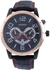 Curren Men's Black Dial Leather Band Watch [8140BB]