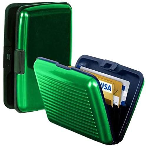 Aluminium Credit Business ID Card Holder Wallet Purse Green color