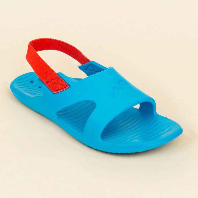 Nabaiji Kids' Pool Sandal Slap 100 Basic- Blue Red