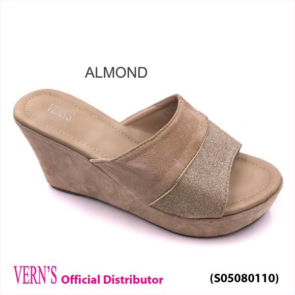 VERN'S Fashion Comfort Wedges S05080110 - 7 sizes (Almond - Black)