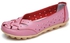 حذاء بمقدمة مستديرة للربيع والصيف للنساء pink