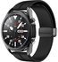 22mm Silicone Strap With Magnetic Folding Buckle For Huawei Watch GT3 Pro Smart Watch 46mm - Black