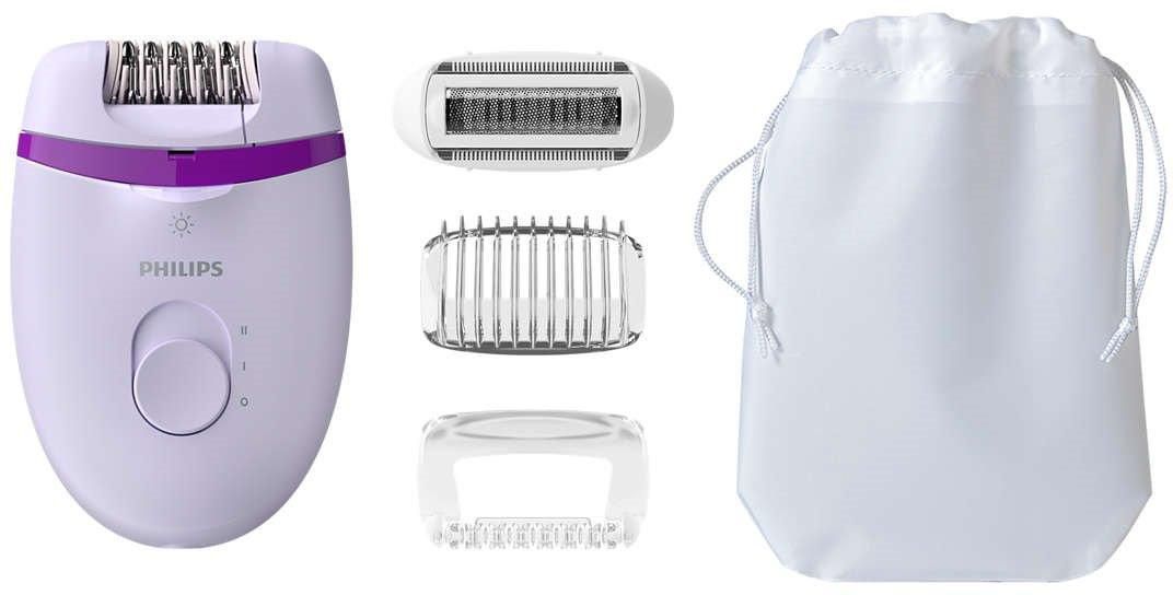 Philips Satinelle Essential Corded Epilator, with Cleaning Brush, Shaver