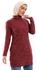 M Sou Heather Ruby Red Soft Regular Long Pullover