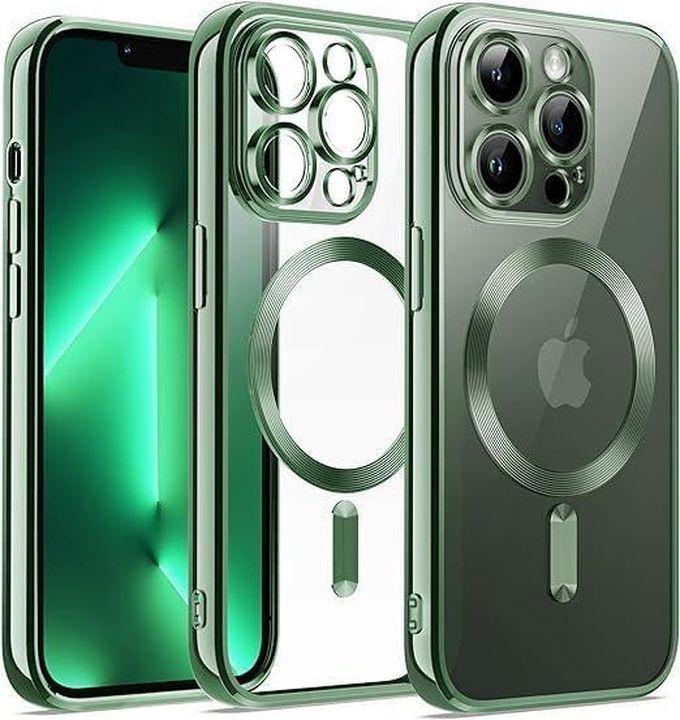 Next store Magnetic Case Compatible with iPhone 13 Pro (Support Magsafe Charger) with Camera Lens Protector Full Protection Shockproof TPU Bumper Phone Case