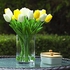 زهور التيوليب صناعية للديكور بمظهر طبيعي من اللاتكس من اناو، لاتكس حقيقي لديكور باقات الزفاف، والمنزل، والحفلات، والمكتب، لتنسيق الزهور بنفسك، بلون ابيض، 12 زهرة