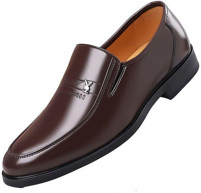 Fashion 【 PU - Brown 】 Mens Official Shoes Men’s Leather Black Formal Wedding Footware
