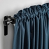 ROSENMANDEL Room darkening curtains, 1 pair - dark blue 135x300 cm
