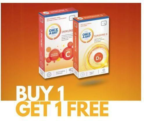 Quest Once A Day Immune C Tablets + Free Sunshine D