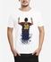 Ibrand Messi Barcelona 10-T-Shirt-White