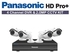 Panasonic Panasonic HD Pro Bundle + 4 Channel DVR + 4 Cams 2.0MP Cctv Kit - Black/White