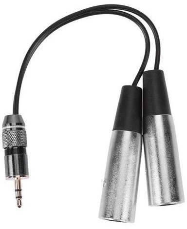 Vakind 3pin 2 XLR Male To 3.5mm TRS Male Cable Audio Adapter Metal Connector
