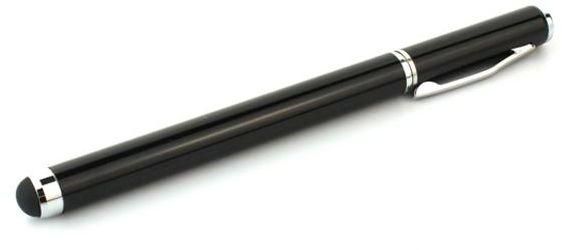 قلم حبر معدني كروي الرأس مع قلم لمسي للشاشة لهاتف هواوي اسند MATE - اسود