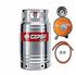 Cepsa Stainless 12.5kg Gas Cylinder+HoseClip,Meter Regulator