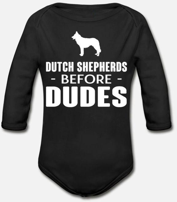 Dutch Shepherd Organic Long Sleeve Baby Bodysuit_2
