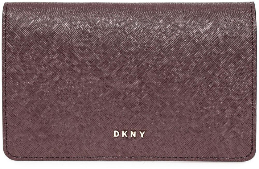 DKNY R362350204-609 Bryant Park Bifold Wallet for Women - Leather, Oxblood