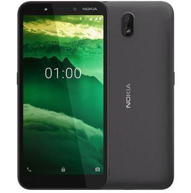 Nokia C1, 16GB + 1 GB, (Dual Sim) 2500 MAh ,5MP, Android 9 Pie (lem)- Charcoal