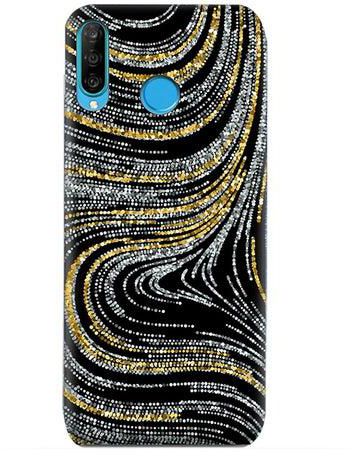 Luxury Swirled Texture Pattern Protective Case Cover For Huawei P30 Lite Multicolour