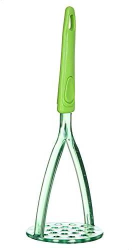 Stainless Steel Potato Masher With Plastic Handle - Orange_ with one years guarantee of satisfaction and quality