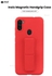 3-In-1 Magnetic Hand Grip Holder Case For Samsung Galaxy M11 Red