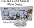 RIO kitchen Glass Cup & Saucer set