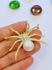 The Golden Spider Zirconia Studded Brooch And Clothes Pin