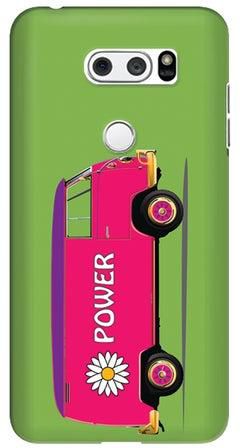 Polycarbonate Slim Snap Case Cover Matte Finish For LG V30 Flower Power