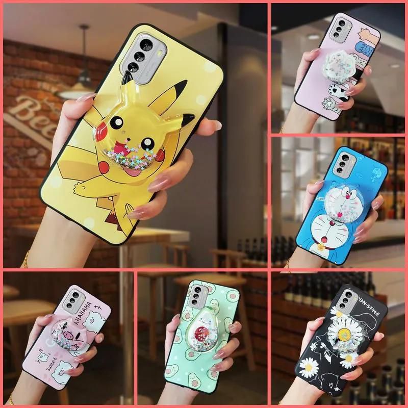 Phone Case for Nokia C10 C20 G60 C31 TA-1511 X30  Cute Fashion Silicona Shockproof Cover with Pop Socket Stand