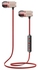 Bluetooth In-Ear Headphones With Mic Red/Black