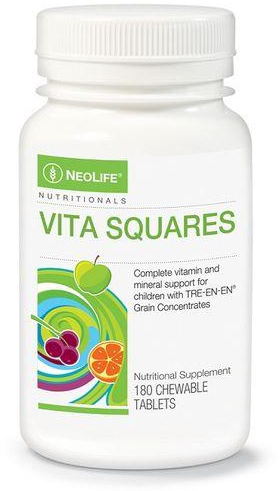 Neo Life NEOLIFE Vita Squares Chewable Multivitamin - 180 Tablets