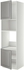 METOD خزانة عالية لفرن/ميكرويف بابين/أرفف - أبيض/Bodbyn رمادي ‎60x60x220 سم‏