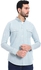 Pavone Buttons Down Closure Dupplin Pattern Shirt - White, Blue & Lime Green