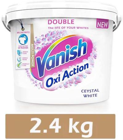 Fabric Stain Remover Oxi Action Powder, Crystal White, 2.4 kg