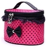 Travel Toiletry Bag Cosmetic Organizer Pouches Makeup Vanity Case Kit Pink/Black