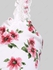 Plus Size Floral Faux Pearl Lace Decor Frilled Asymmetrical Tank Top - M | Us 10