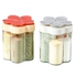 5 In 1 Transparent Spice Jar With Lid, Suitable For Kitchen, Lightweight And Durable.