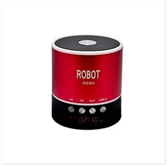 Robot Mini Bluetooth Wireless Stereo Speakers-Red Red M