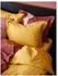 LUKTJASMIN غطاء لحاف و ٢ غطاء مخدة, أصفر, ‎240x220/50x80 سم‏ - IKEA