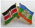 Fashion Kenya - Laikipia Double Flag Lapel Pin