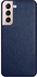 غطاء حماية جلد سامسونج S21 بلس 6.7 انش - ازرق